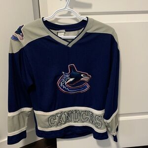 Blue and Gray Canucks Jersey